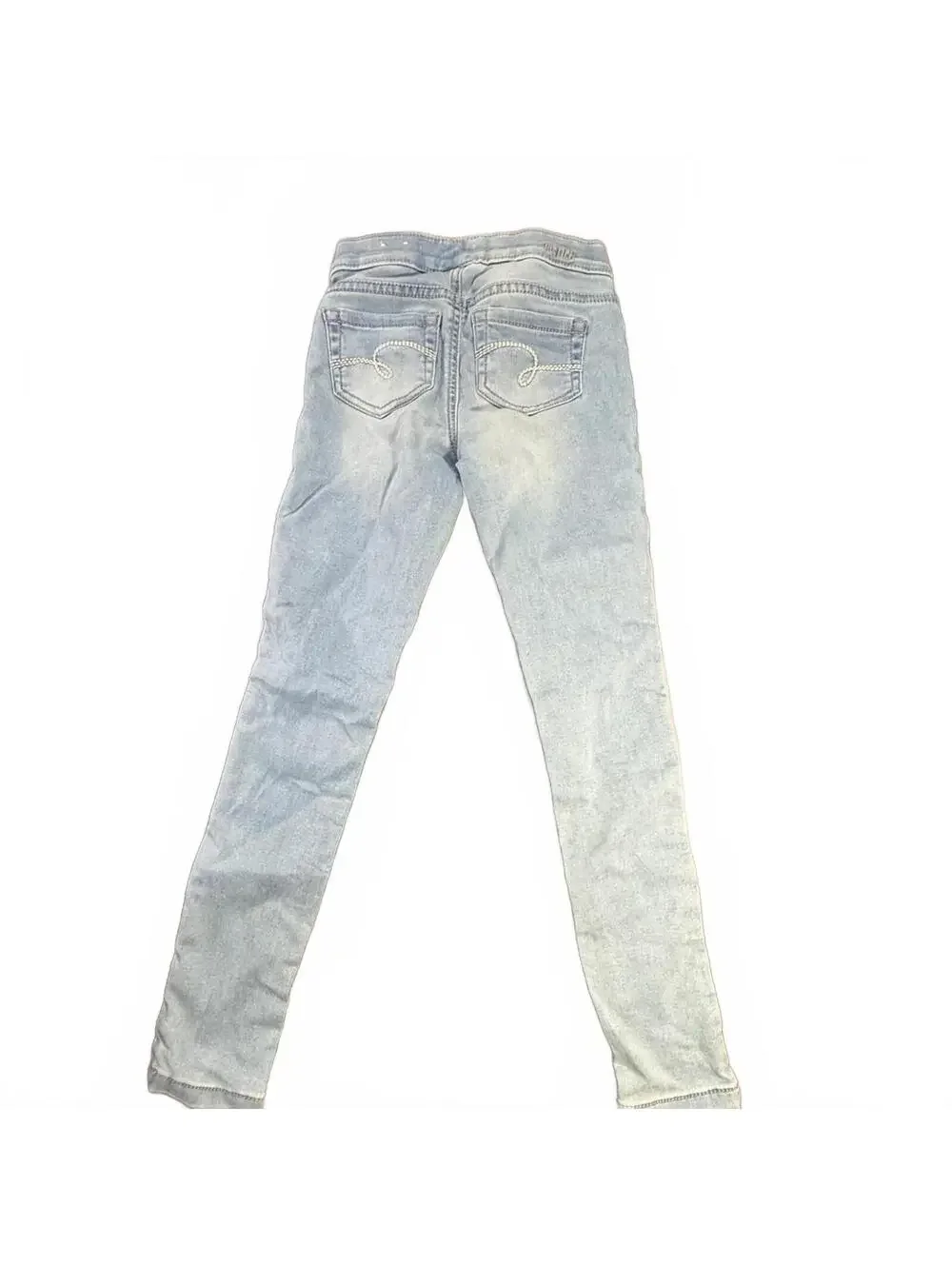 Justice Light Wash Mid Rise Jeggings Stretch Skinny Jeans Size 8 Slim